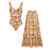 Swimsuit and skirt