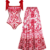 Swimsuit and skirt