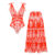 Swimsuit and skirt