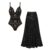 Swimsuit and skirt