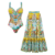 Swimsuit and skirt