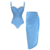 Swimsuit and skirt