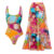 Swimsuit and skirt