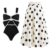 Swimsuit and polka dot skirt