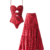 Swimsuit and skirt