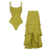 Swimsuit and skirt