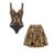 Swimsuit and skirt