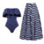 Swimsuit and skirt