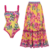 Swimsuit and skirt