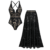Swimsuit and skirt