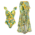 Swimsuit and sarong