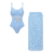 Swimsuit and skirt