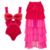 Swimsuit and skirt