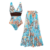 Swimsuit and skirt