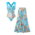 Swimsuit and skirt